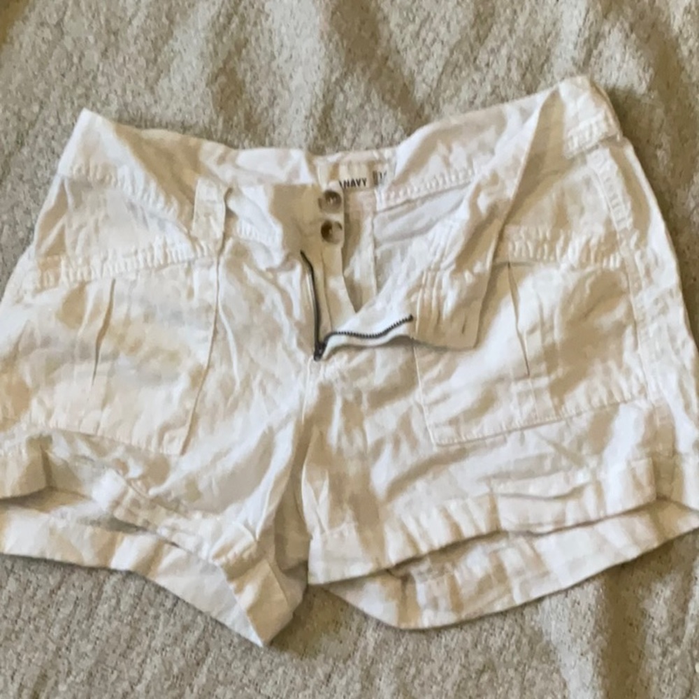 Old navy white linen shorts